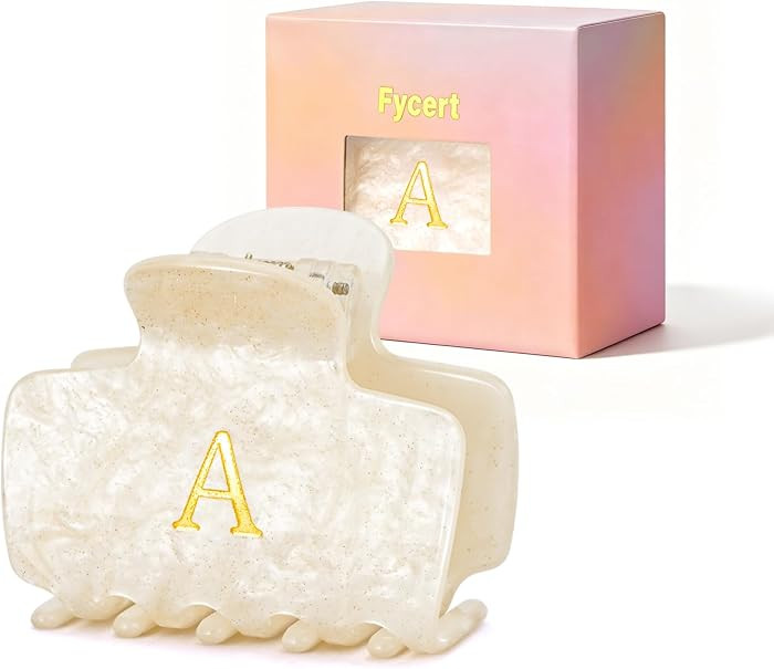Gifts for Women Teen Girls,Small Initial Hair Clips - Gold,A | Amazon (US)