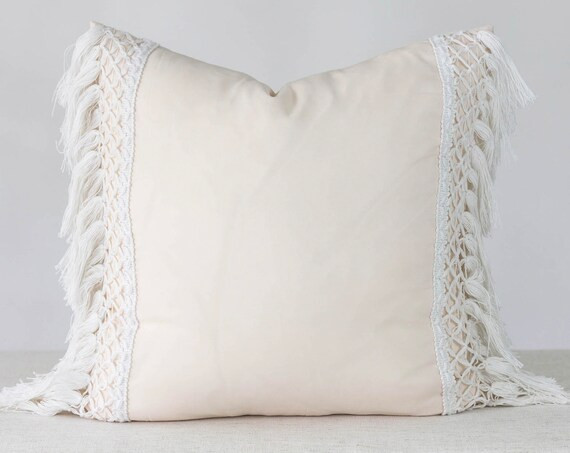 Blush Pillow | Blush Macrame Pillow Cover |  20x20 Pillow Cover | Accent Pillow | Throw Pillow | ... | Etsy (CAD)