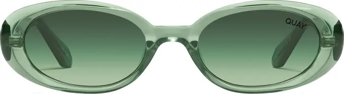 Felt Cute 52mm Gradient Small Oval Sunglasses | Nordstrom