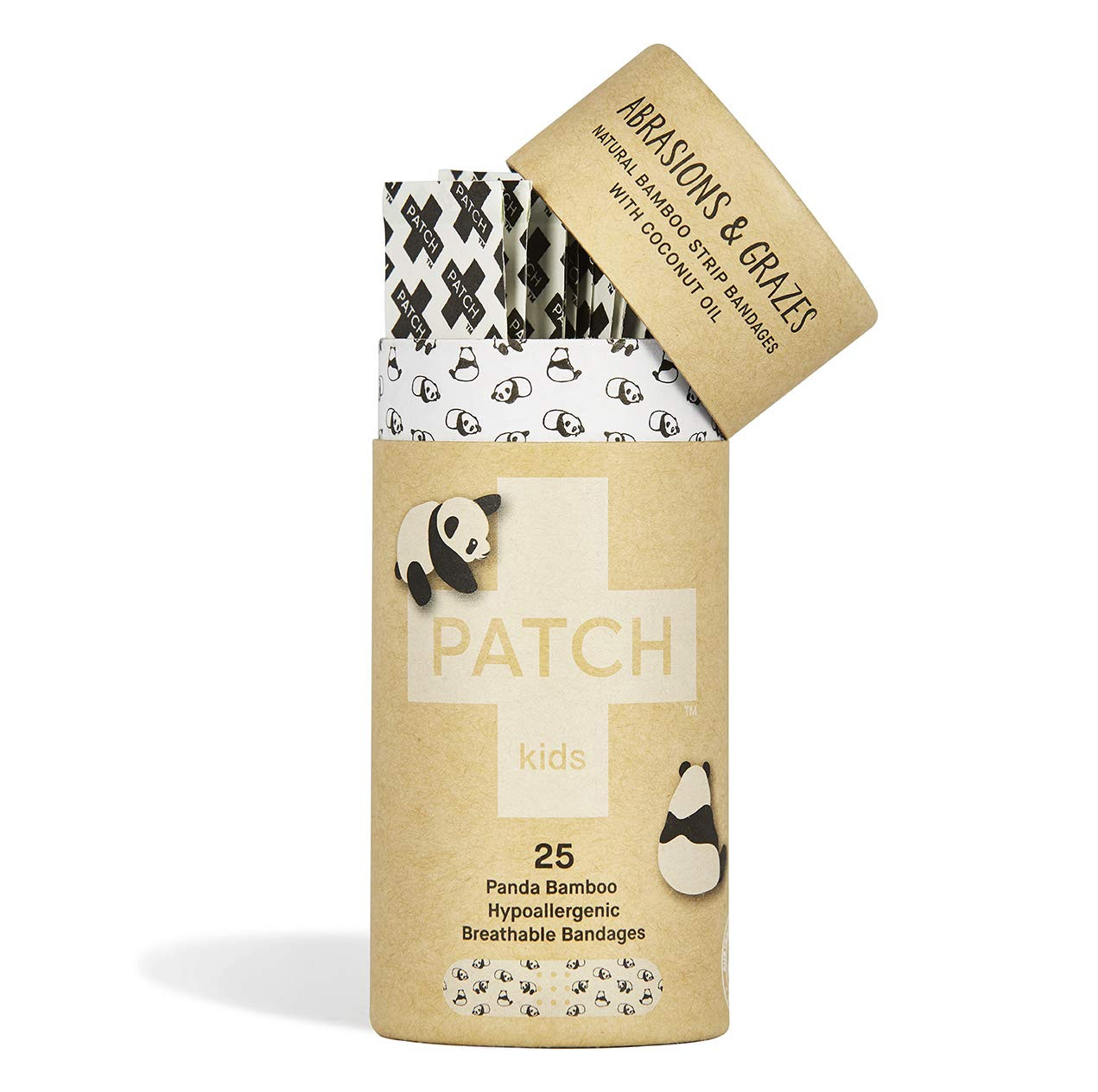 Amazon.com: Patch Kids Eco-Friendly Bamboo Bandages for Abrasions & Grazes, Hypoallergenic Wound ... | Amazon (US)
