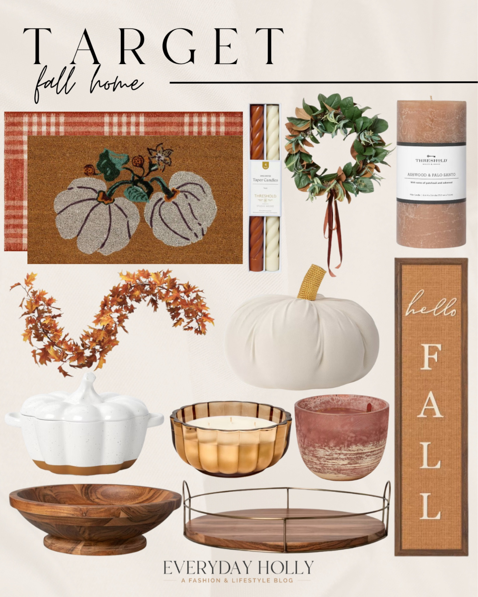 Fall Home Decor

Fall  fall home  seasonal decor  fall front porch  welcome sign  fall wreath  pumpkin  candle  garland  autumn  welcome mat  Target Circle Week  EverydayHolly

#LTKSaleAlert #LTKHome #LTKSeasonal