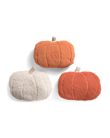 3pk Shaped Pumpkin Pillows | Throw Pillows | Marshalls | Marshalls