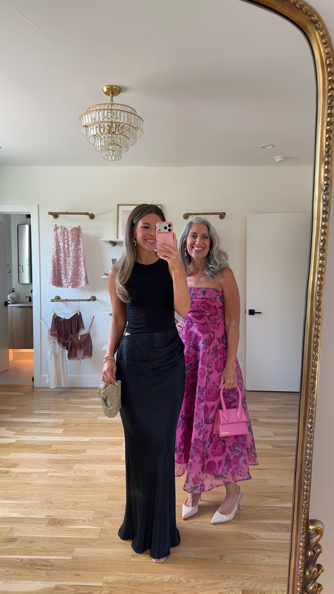 Mom and me wedding guest and formal summer event dresses 💐

Wearing my usual small/2! Sized down in the strapless pink mini dress!

Mom typically wears a medium/6! She sized down to a small/4 in all dresses except for the navy Zaria dress, the pink tiered pleated dress, and the black & pink floral dress!

Wedding guest
Formal event
Black tie
Metallic
Sequin 
Floral dress
Satin 
Tulle
Special occasion
Summer event

#LTKootd #LTKgrwm #LTKWedding
