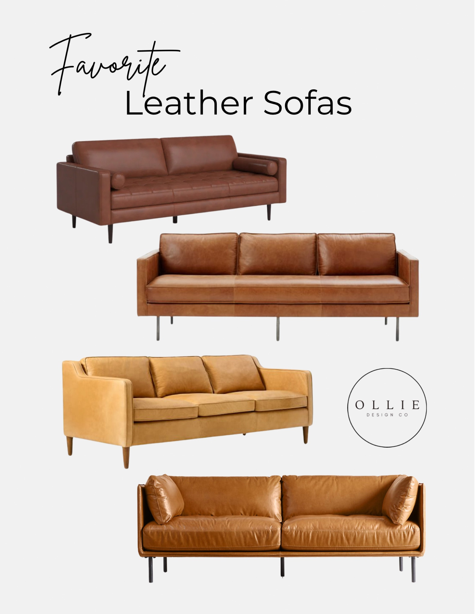 Looking to refresh your home for spring? Consider adding a leather sofa. The texture and tones add so much to a space. A must have element in your home…
#olliedesignco
#leathersofa
#sofa
#livingroom
#livingroomfurniture
#livingroomdecor
#homedecor
#wayfair
#westelm
#crateandbarrel


#LTKhome