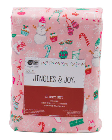 Ditsy Christmas Sheet Set | TJ Maxx