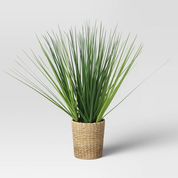 Small Potted Grass in Basket - Threshold™ | Target