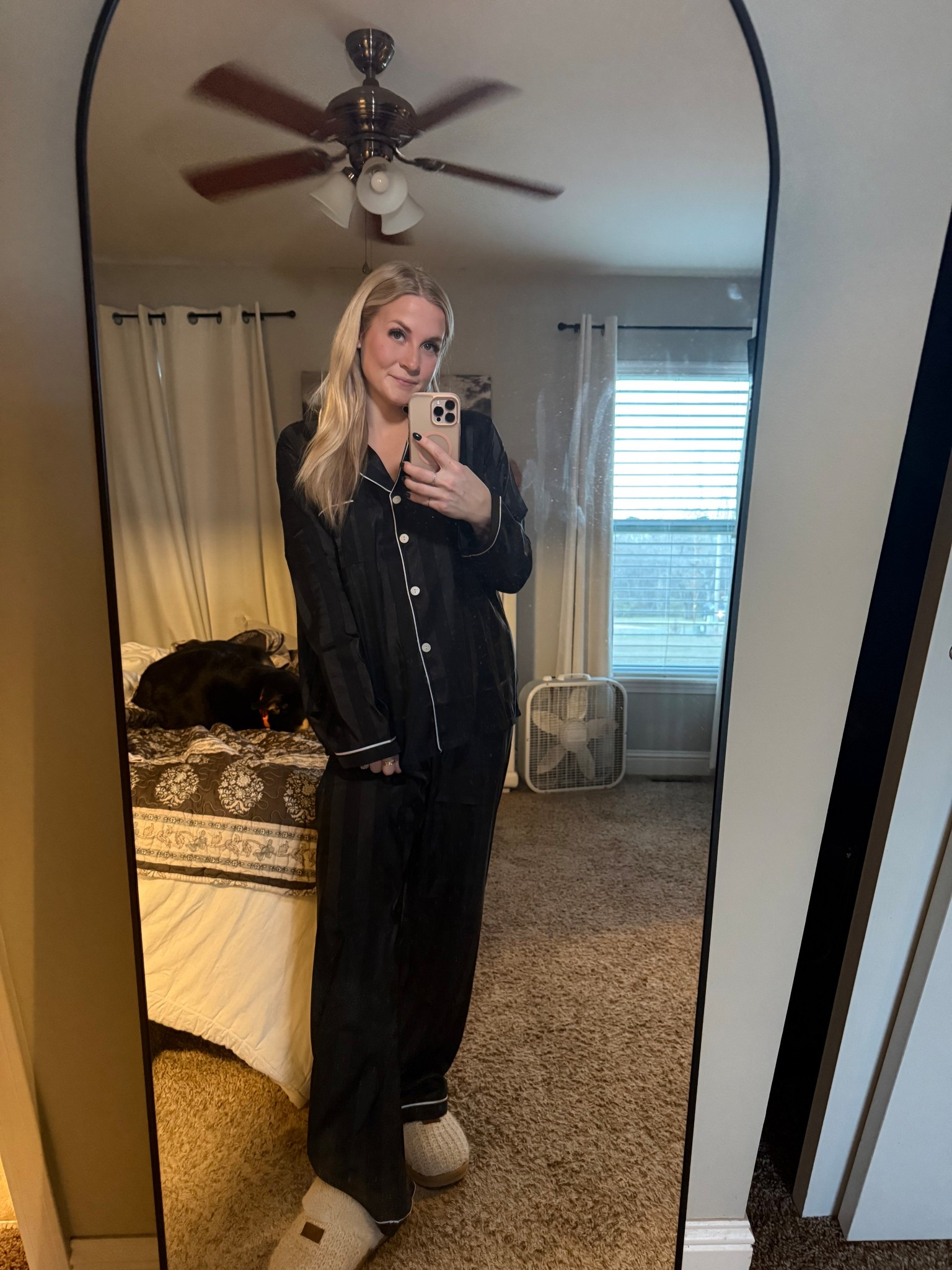 So many questions about these pajamas! So cozy! (Ignore the dirty mirror) 

#LTKdayinmylife #LTKmorningroutine #LTKmomlife
