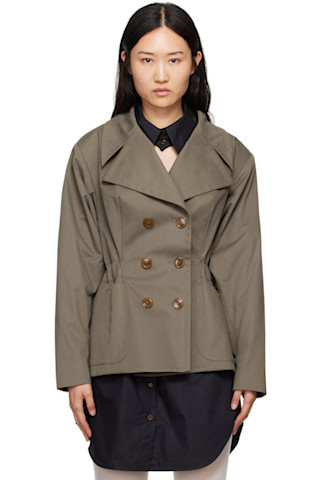 Khaki Ella Blazer | SSENSE