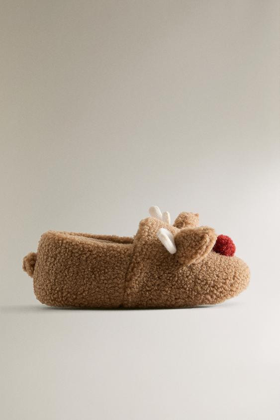 CHILDREN'S REINDEER SLIPPERS | Zara US