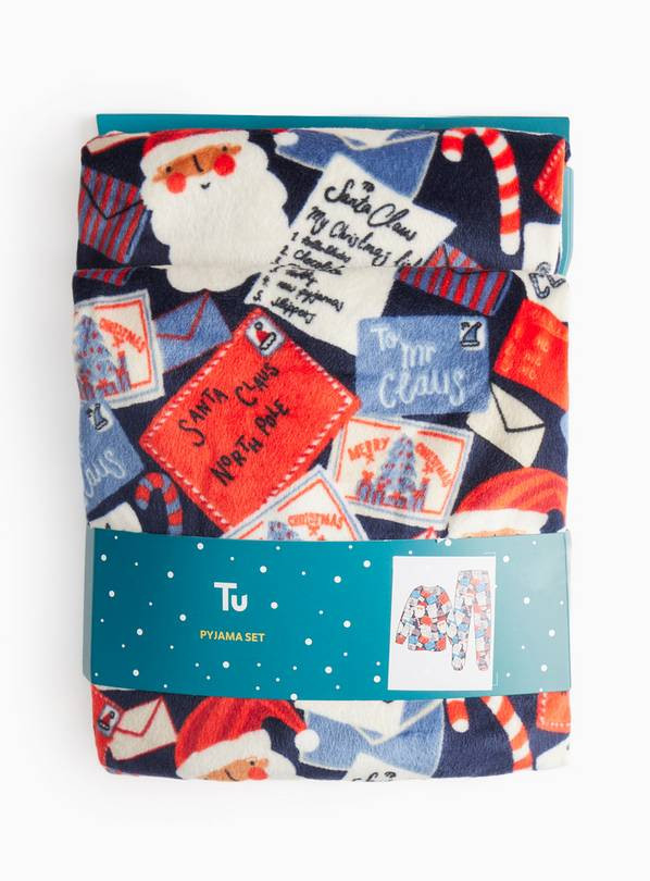 Santa Letters Slinky Pyjama Set 6-7 years | Tu Clothing