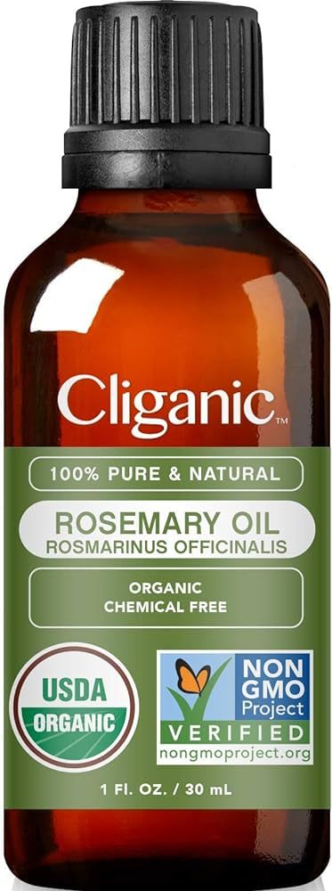 Cliganic Organic Rosemary Essential Oil, 1oz - 100% Pure Natural Undiluted, for Aromatherapy | No... | Amazon (US)
