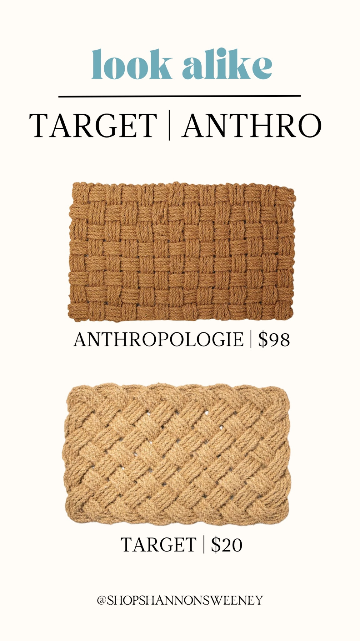 Look alike | target lookalike of this Anthropologie welcome mat🥰

#LTKhome #LTKstyletip #LTKFind