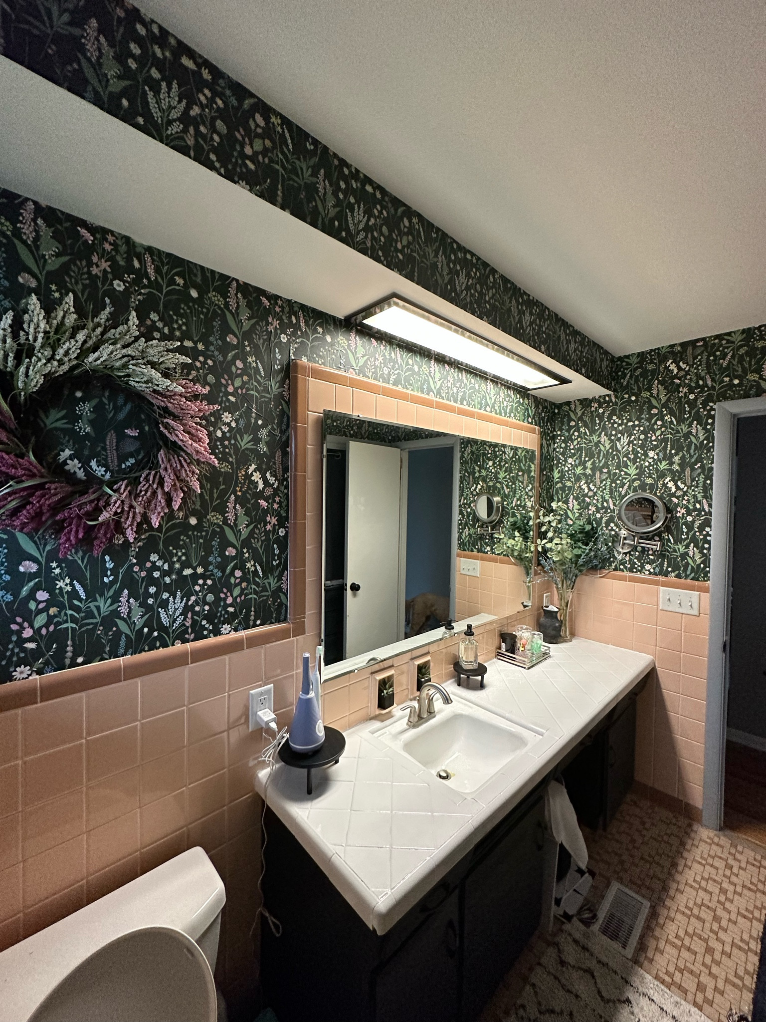 Bathroom/ remodel/ peel and stick/ wall paper/ Sam’s/ rustoleum/ tile/ paint/ decor/ home goods/ Marshall’s/ tj maxx/ retro/ bath towels

#LTKhome #LTKunder100