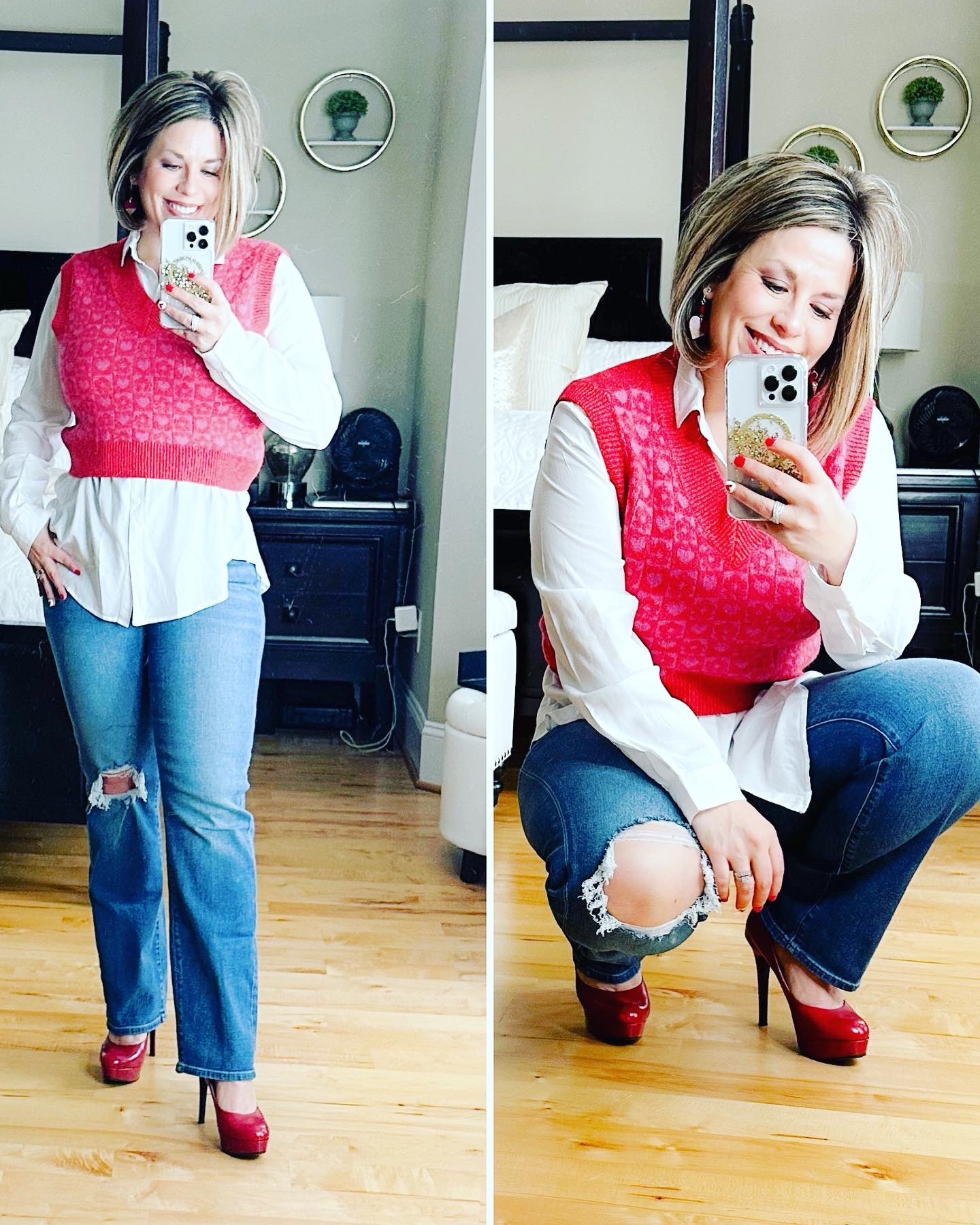Valentine’s sweater vest for the outfit win!! ♥️♥️♥️ I snagged this sweater vest a few years ago and found it shopping in my closet - it reminded me how how cute sweater vests are!! I saved some cute ones below!

Tags : sweater vest, Valentine’s Day, Valentine’s day outfit

#LTKMidsize #LTKSeasonal #LTKStyleTip