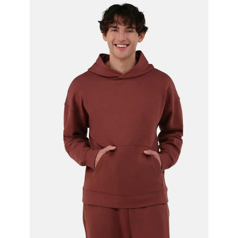 No Boundaries All Gender Oversized Fleece Hoodie with Long Sleeves, Men's Sizes XS-5XL | Walmart (US)