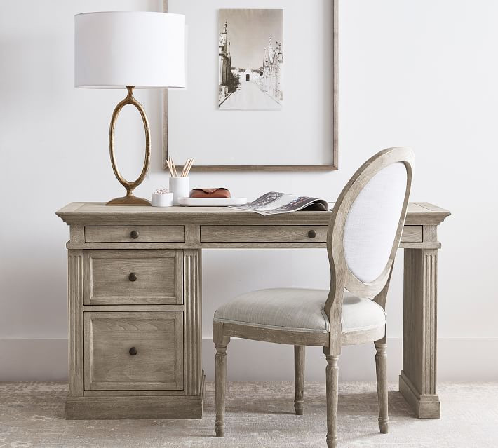 Livingston 57" Writing Desk with Drawers | Pottery Barn (US)