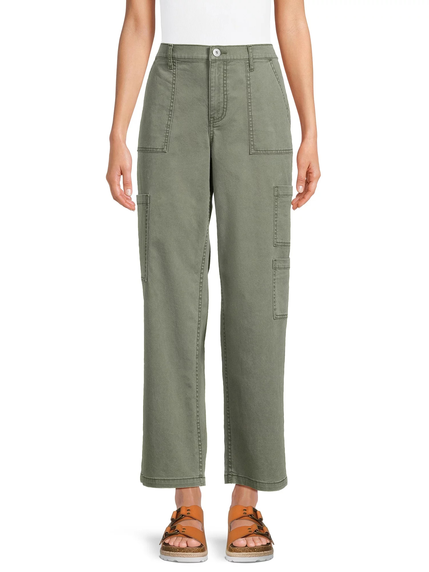 No Boundaries Juniors' Wide Leg Cargo Jeans, Sizes XS-XXXL | Walmart (US)