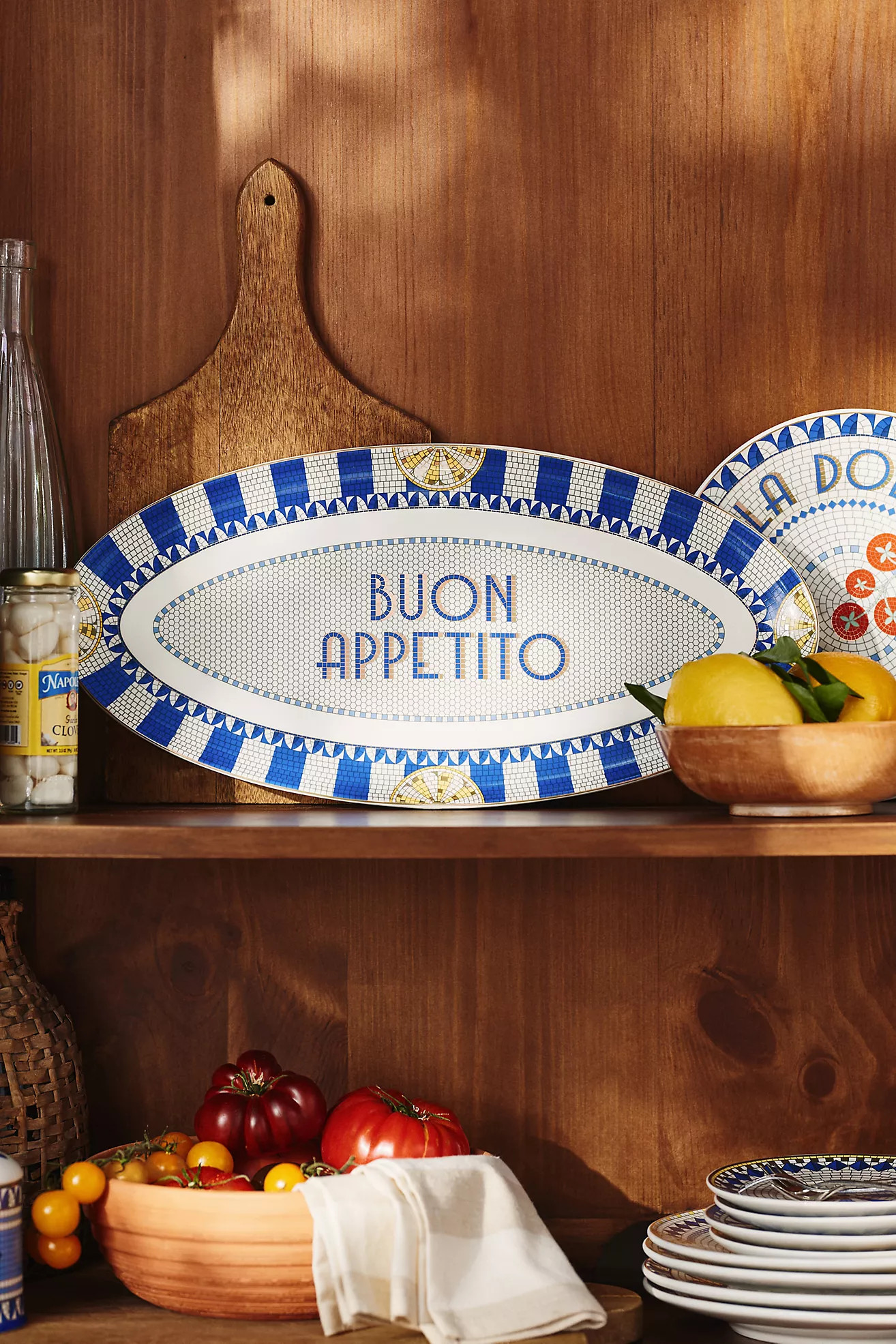 The Bistro Tile Stoneware Platter: Italia Edition | Anthropologie (US)