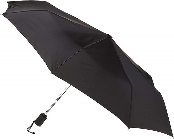 Lewis N. Clark Travel Umbrella: Windproof & Water Repellent Fabric Automatic Open Close , Black | Amazon (US)