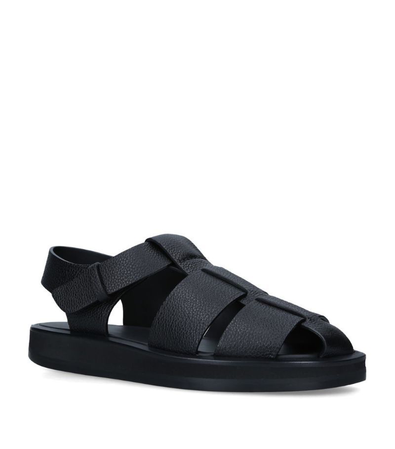 The Row Leather Fisherman Sandals | Harrods