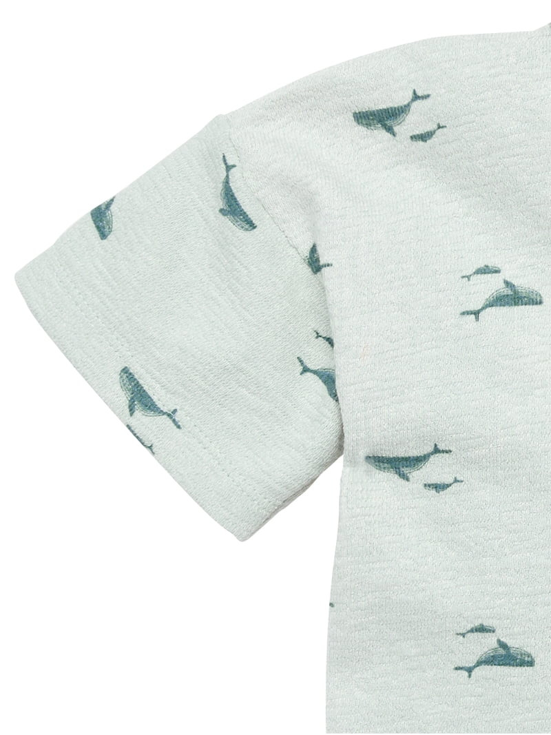 Modern Moments by Gerber Toddler Boy Jonny Collar Shirt and Short Outfit Set, 2-Piece, 12 Months ... | Walmart (US)