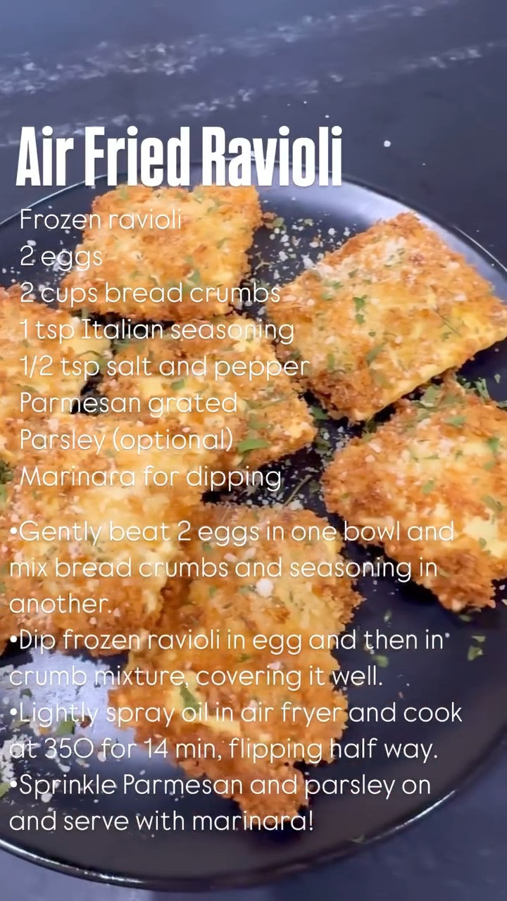 Easy air fried ravioli recipe! 

#easyrecipe

#LTKFindsUnder100 #LTKHome #LTKSeasonal