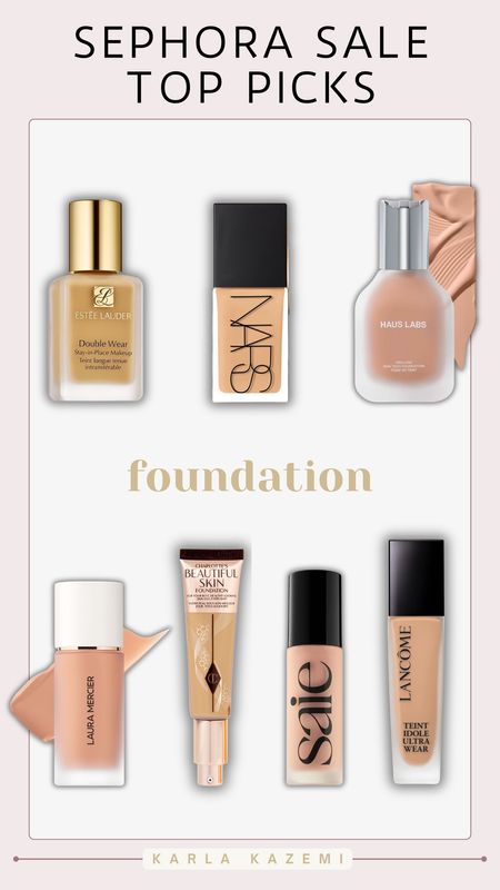 Sephora Sale has started for all rouge members!❤️

Use code: YAYSAVE for up to 30% off from April 5th-15

These are my top picks for foundations! 
The coverage is amazing in these foundations and works amazingly on mature skin 🫶 
My little secret to flawless foundation for special occasions and events is the Nars reflecting light foundation and the Haus Labs foundation😉🤌✨




Sephora sale picks, Sephora sale, Sephora must haves, foundation for dry skin, foundation with skin care, hydrating foundation, full coverage foundation, medium coverage foundation, what foundation is best, foundation over 30, foundation over 35, foundation over 40, top Sephora sale picks, Sephora sale Recs, Sephora sale recommendations, Karla Kazemi


#LTKxSephora #LTKover40 #LTKbeauty