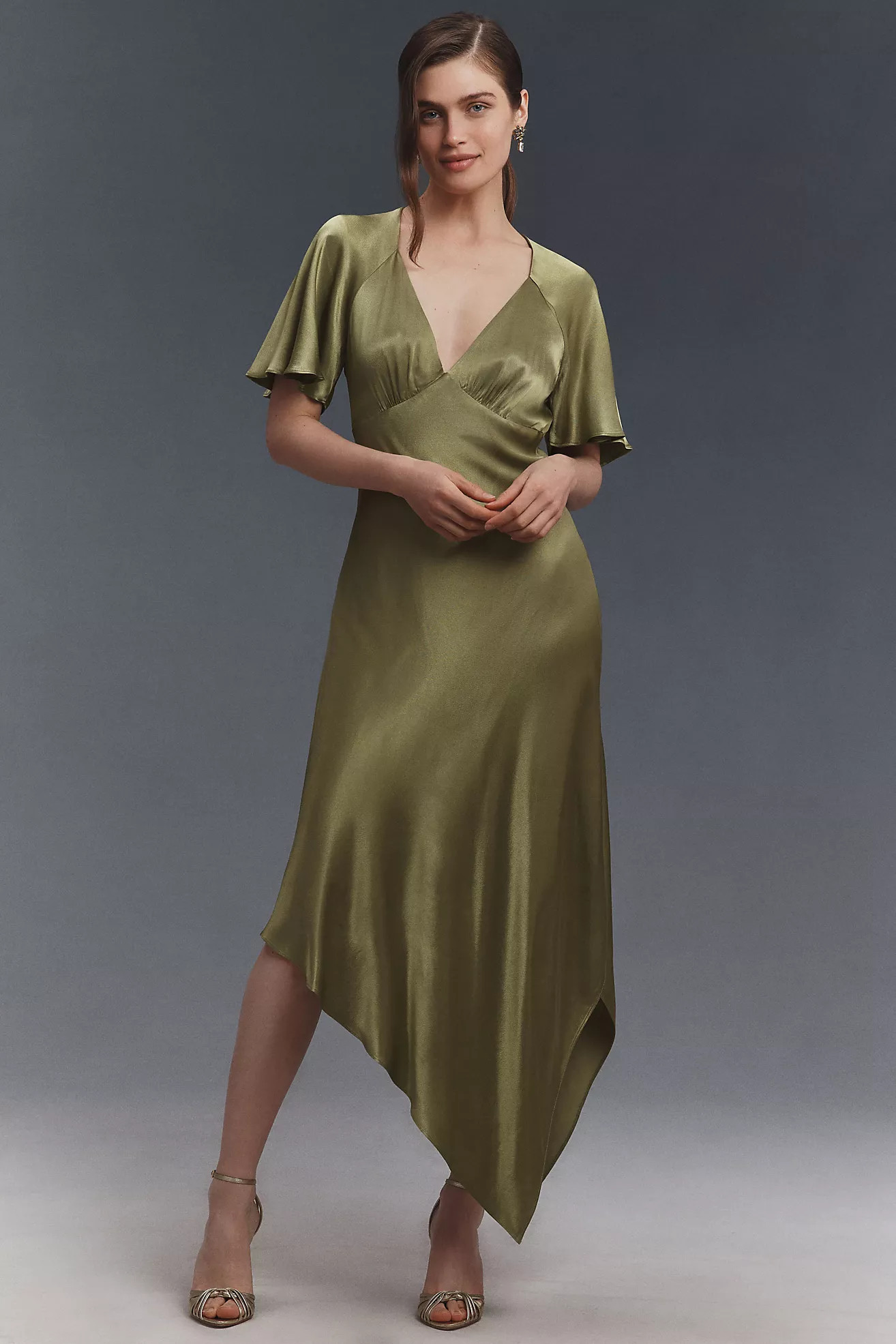 Mare Mare Asymmetric Maxi Slip Dress | Anthropologie (US)