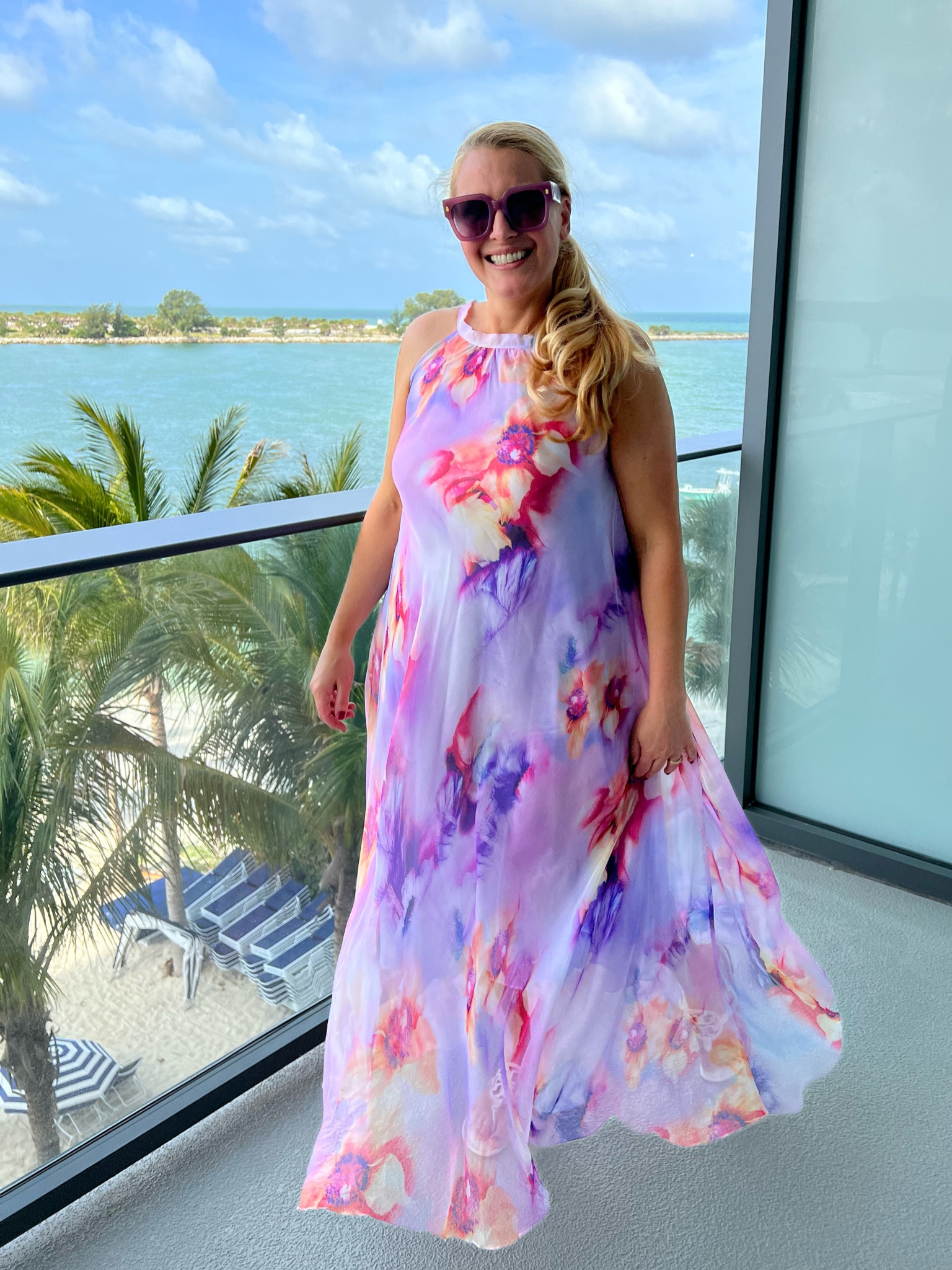 Fuschia Wedding Guest Dress for Beach