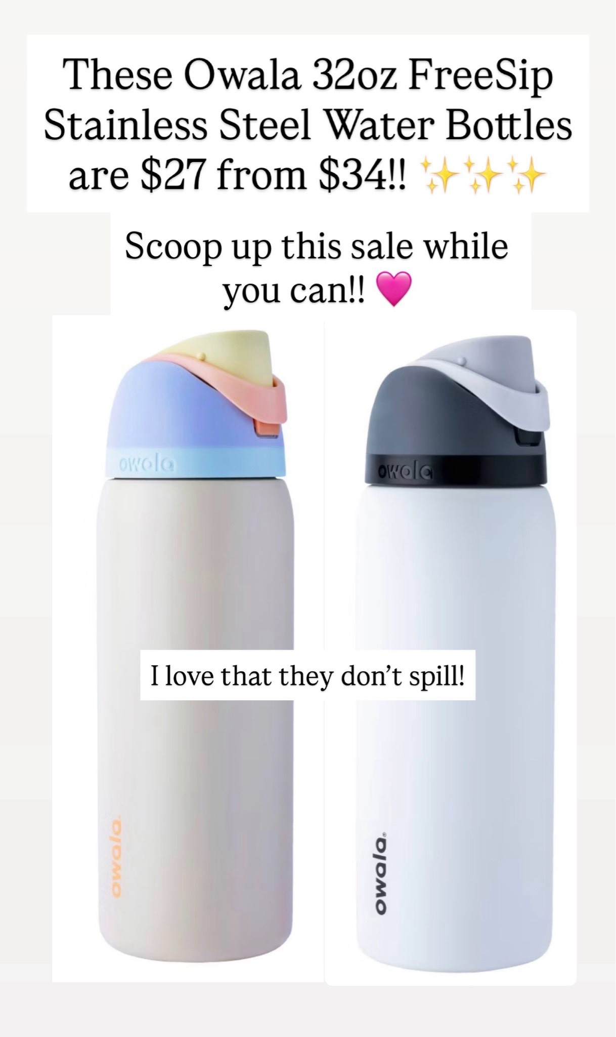 Owala water bottles are on sale!

#LTKSaleAlert