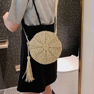 Woven Round Crossbody Bag | YesStyle Global