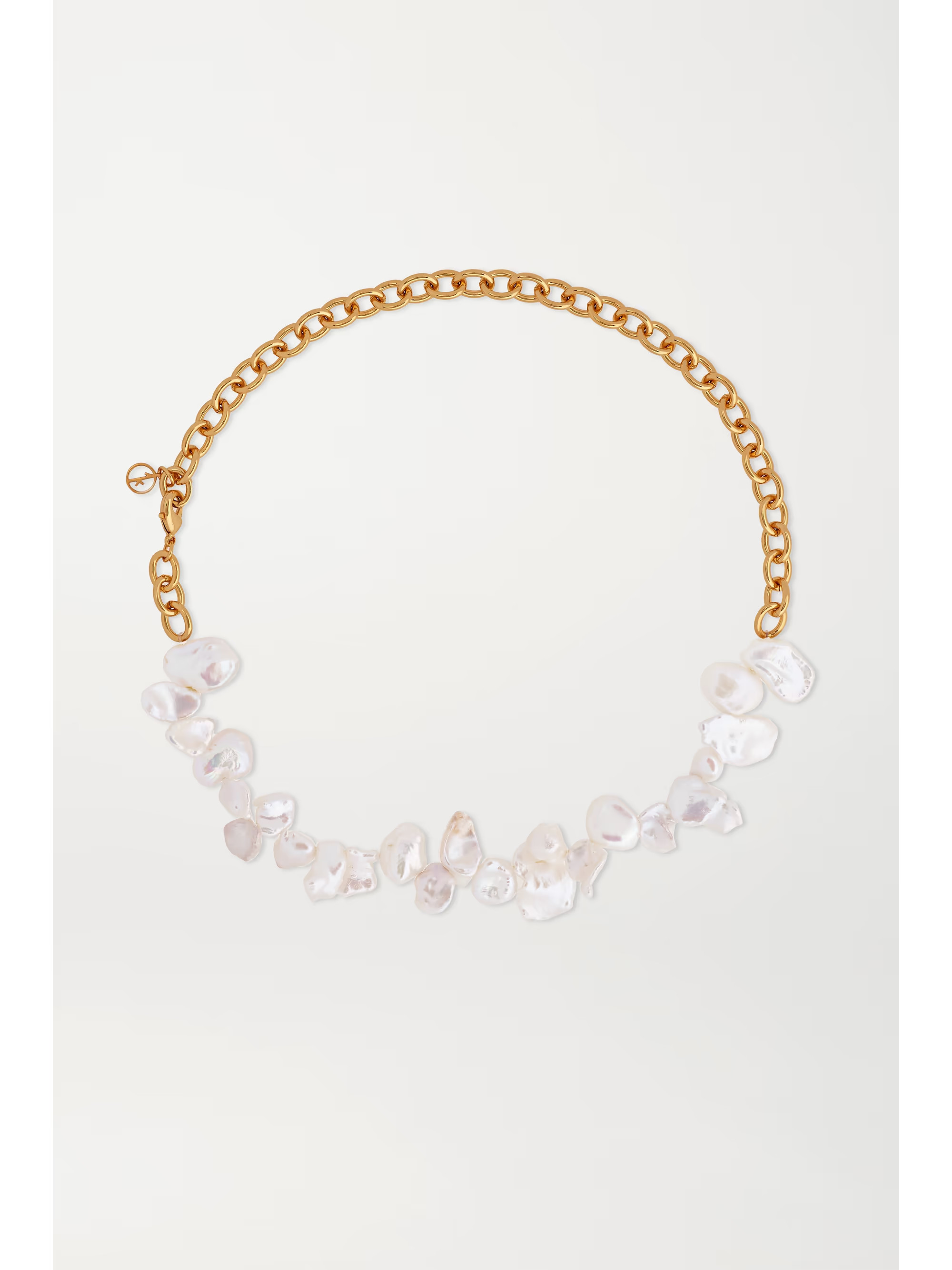 Two Faced Shelley gold-plated pearl necklace | NET-A-PORTER (US)