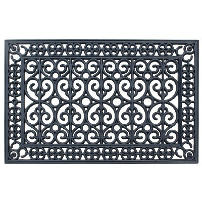 A1HC 9-LB Heavy Duty Rubber Doormat 24"×36" - Outdoor Front Door Mat, Mud Dirt Scraper, Non-Slip Drainage Mat for Entryway Patio Garage | Target