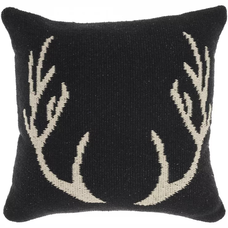 Mina Victory Life Styles Woven Antlers Indoor Throw Pillow | Target
