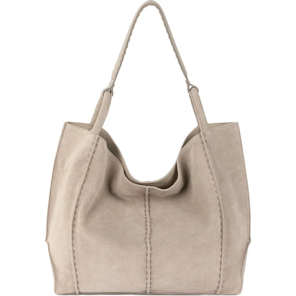 The Sak Los Feliz Large Tote Leather Bag in Sand Suede at Nordstrom | Nordstrom