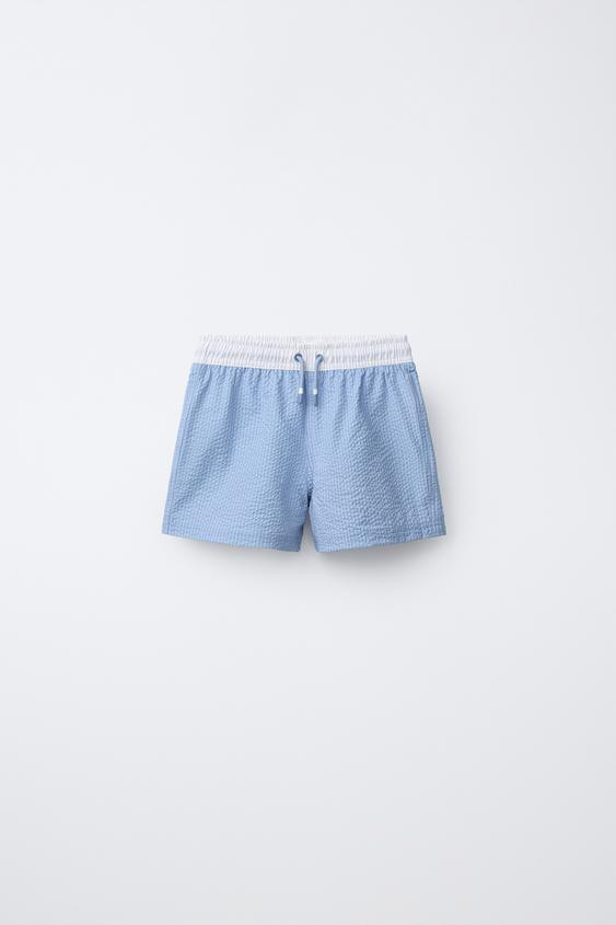 AGES 6-14 / LABEL SWIM SHORTS | Zara US