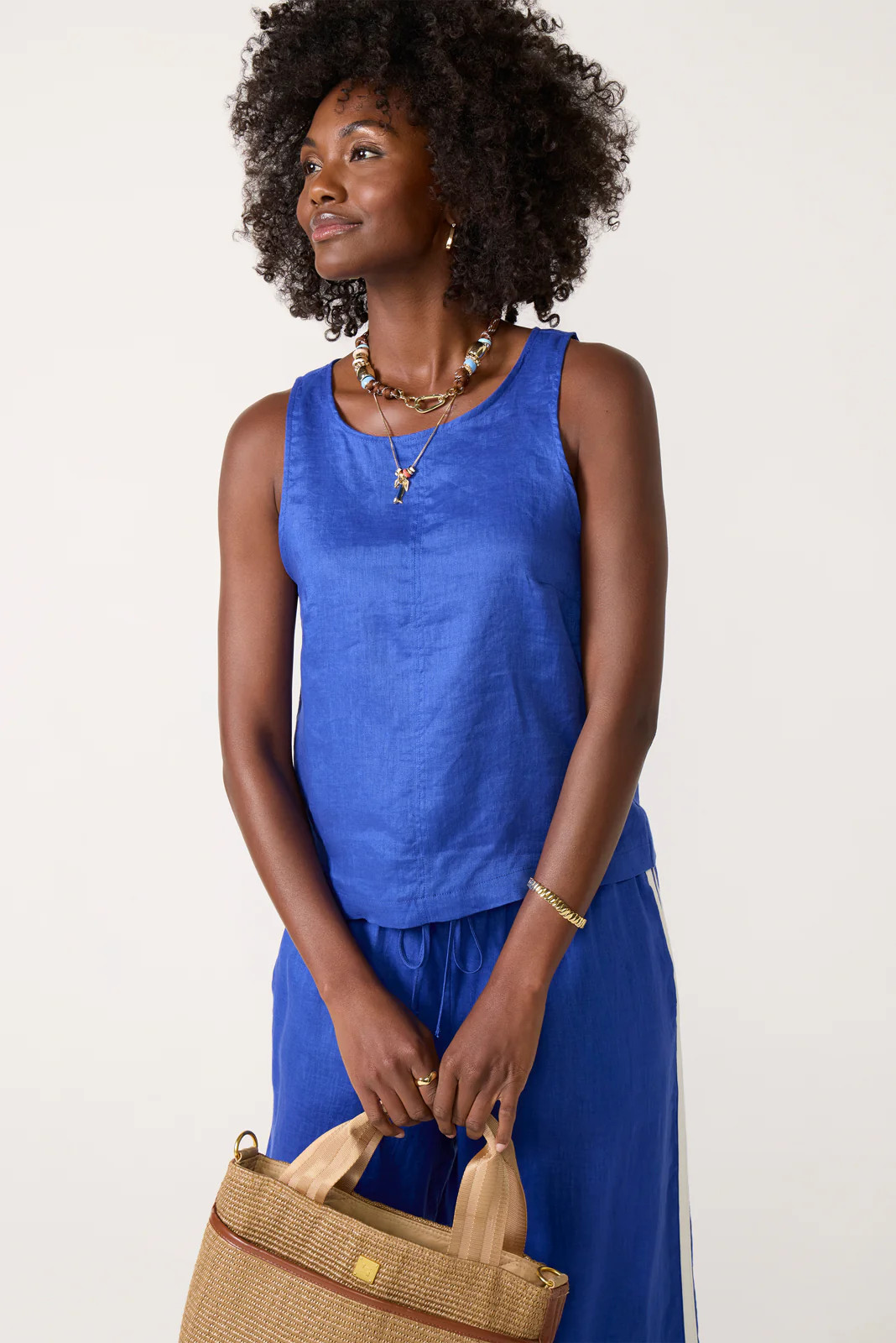 Tessa Linen Shell Top | Evereve