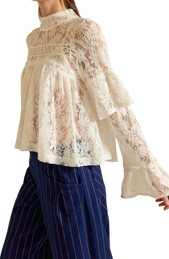 Lilabeth Sheer Lace Top | Nordstrom
