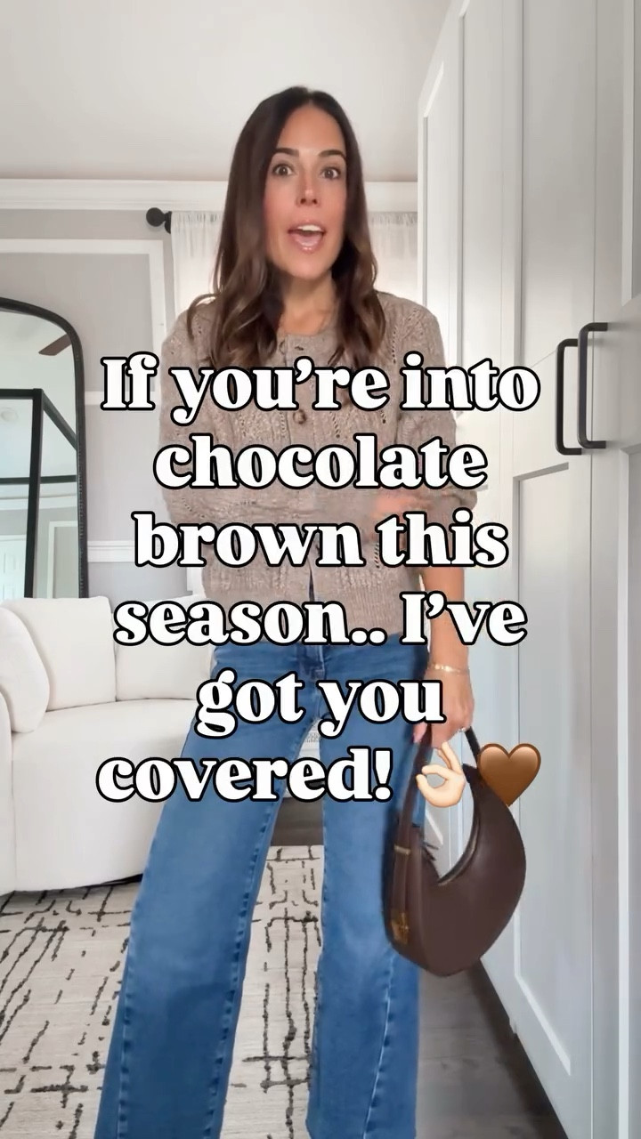 🤎 If you’re into chocolate brown everything this season… same 😍☕️ From sweaters to denim to accessories — it’s giving cozy, luxe, and so easy to style for the Holidays. 

#LTKStyleTip #LTKFindsUnder50 #LTKSeasonal