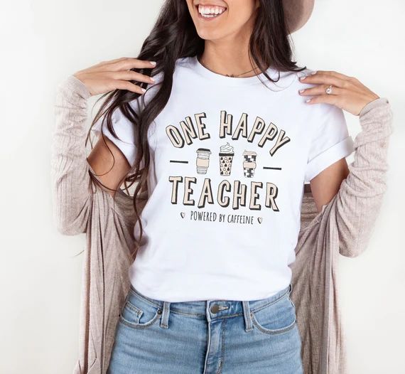 Funny Teacher T-shirt Teacher Shirt Teacher Coffee Tshirt | Etsy | Etsy (US)