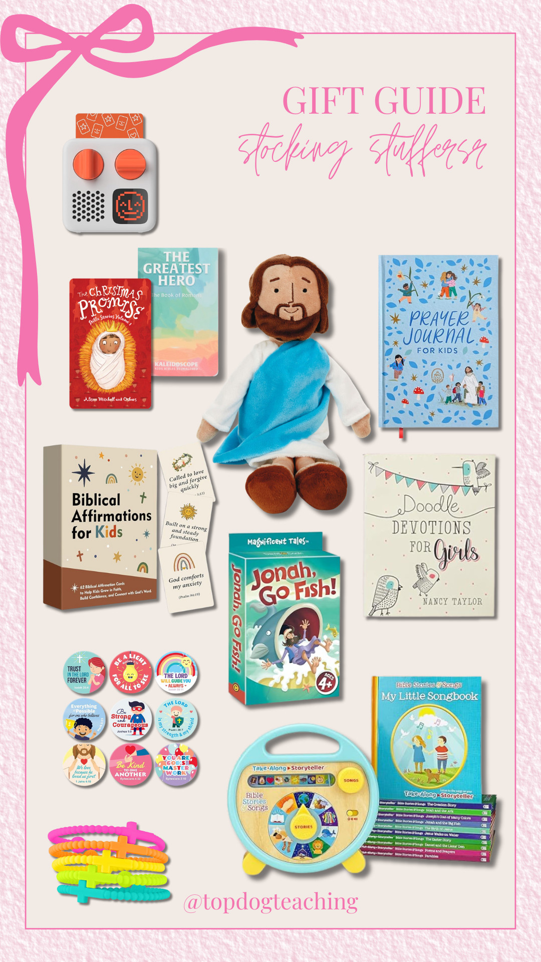 I rounded up my favorite faith-based stocking stuffers for kiddos — sweet, simple treasures that point their hearts back to Jesus. Think memory verse cards, cozy storybook devotionals, and tiny reminders of big truth. Perfect for adding meaning to the magic of Christmas morning. 🎄

stocking stuffers, gift guides, faith based gifts, true meaning of Christmas 

 #LTKGiftGuide #LTKHoliday #LTKKids