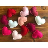Bowl Filler Hand Sewn Felt Hearts | Etsy (US)