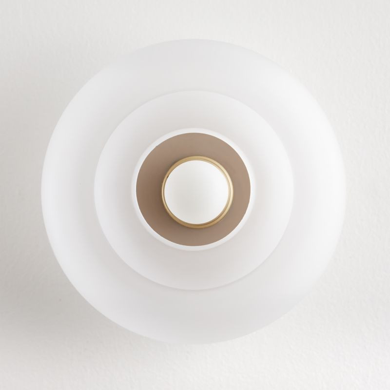 Emile Brass Bath Sconce | Crate and Barrel | Crate & Barrel