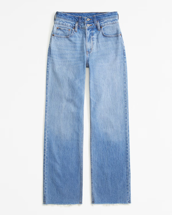Curve Love High Rise 90s Relaxed Jean | Abercrombie & Fitch (US)