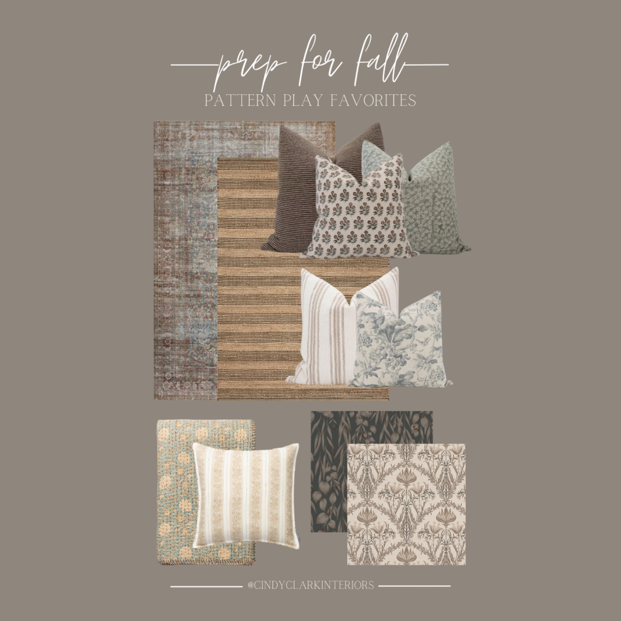 Some of my favorite “pattern play” pieces! I love layering throws and pillows with various patterns, adding a patterned rug to an already dimensional wallpaper, or adding patterns of the same color palette to your bed! A trend I’m predicting with pick up this fall! 

#LTKStyleTip #LTKHome