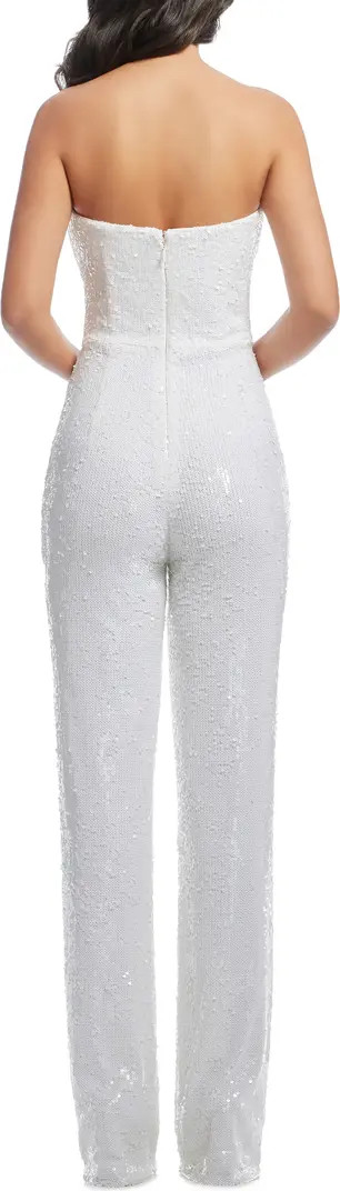 Andy Sequin Strapless Jumpsuit | Nordstrom