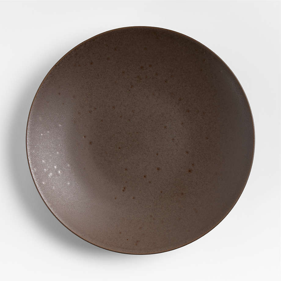 Craft Espresso Stoneware Coupe Dinner Plates, Set of 8 + Reviews | Crate & Barrel | Crate & Barrel