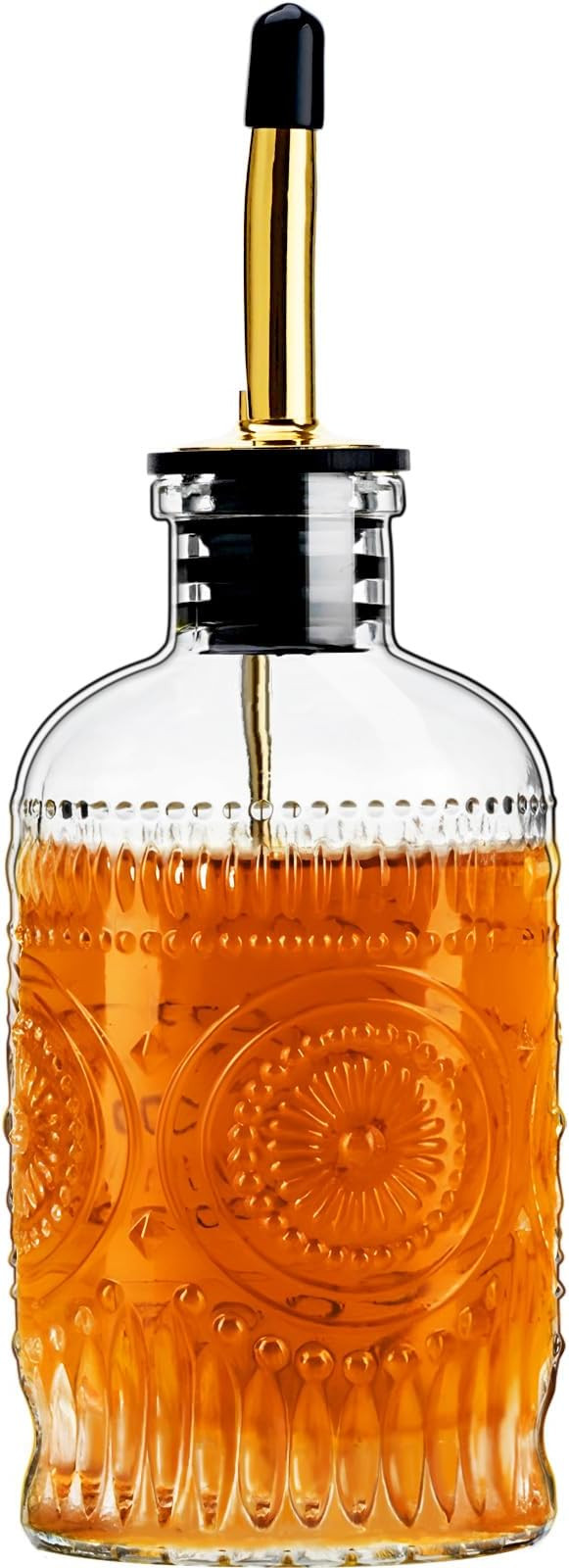 gegewawa Glass Coffee Syrup Dispenser Bottles 7 OZ, Simple Syrup Bottles with Metal Pour Spout, S... | Amazon (US)