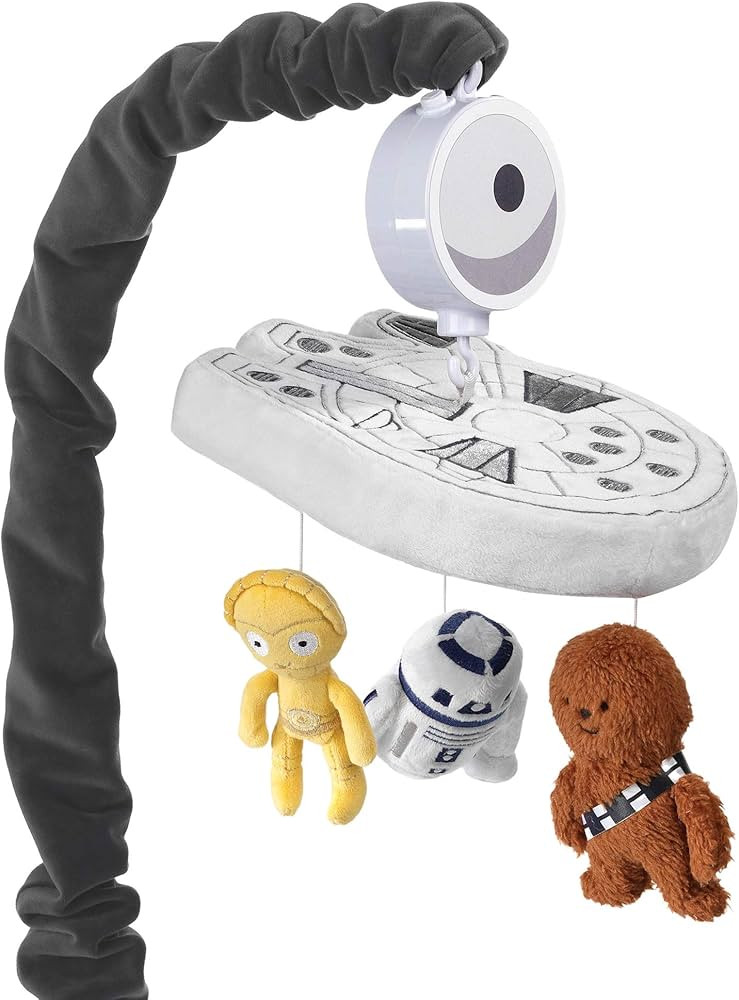 Lambs & Ivy Star Wars Signature Millennium Falcon Musical Baby Crib Mobile Toy | Amazon (US)
