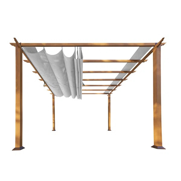 Aluminum Pergola with Canopy | Wayfair North America